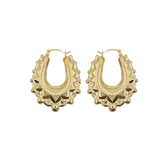 9ct Yellow Gold Creole Earrings