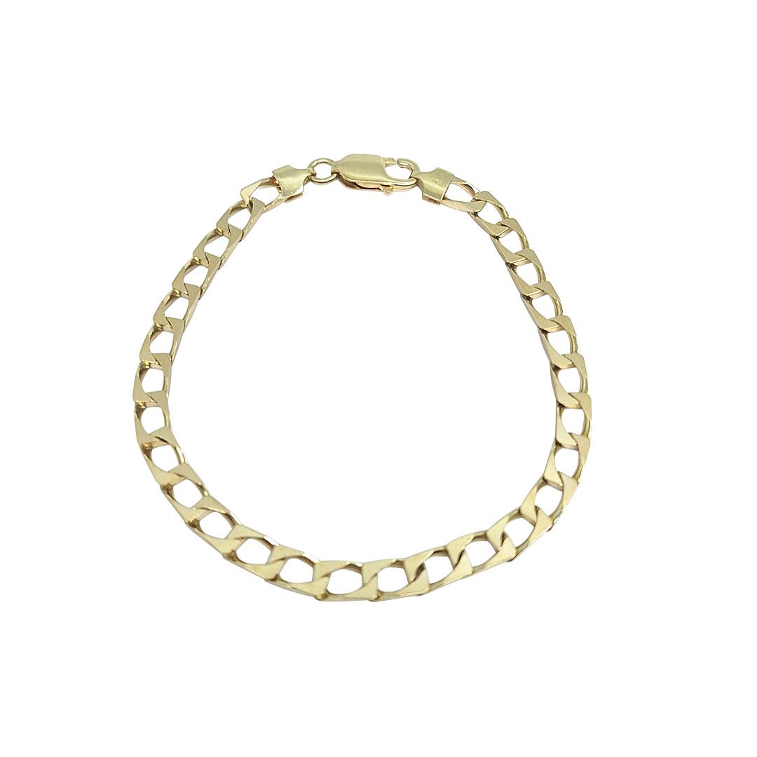 9ct Yellow Gold Curb Bracelet