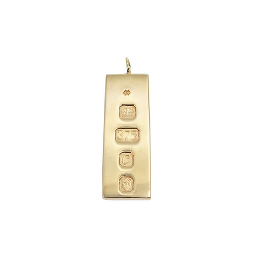 9ct Yellow Gold Ingot Pendant