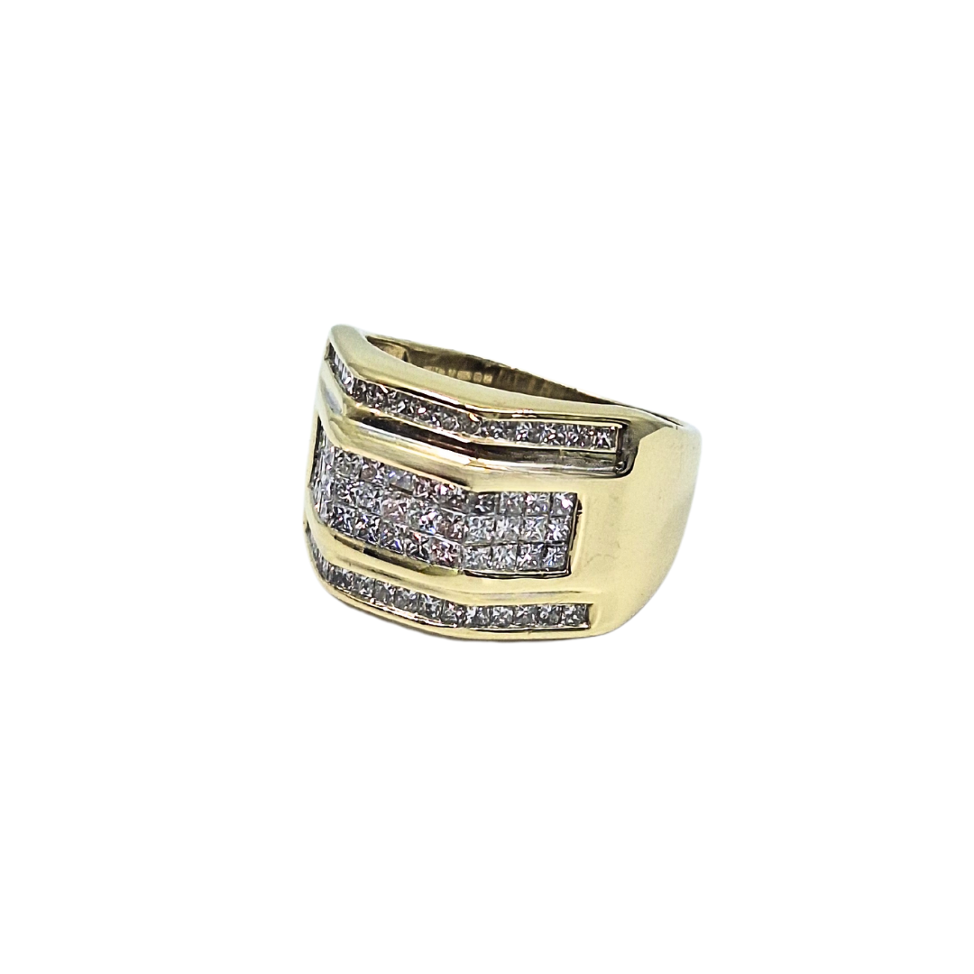 18ct Gents Diamond Ring