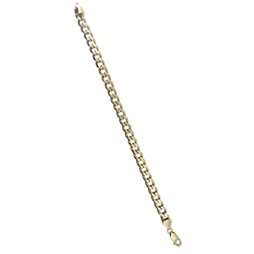 9ct Yellow Gold Curb Bracelet