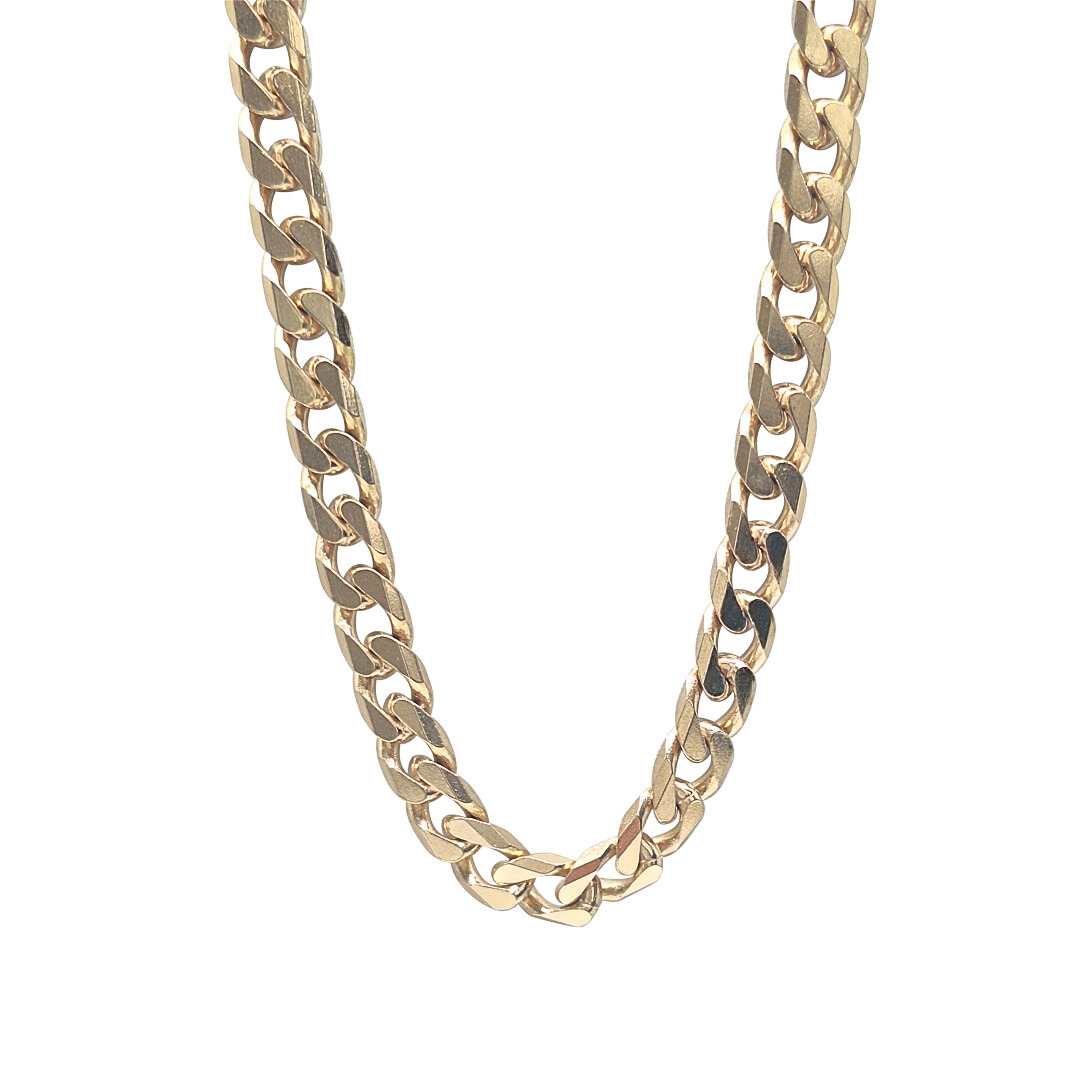 9ct Yellow Gold Curb Chain 24"