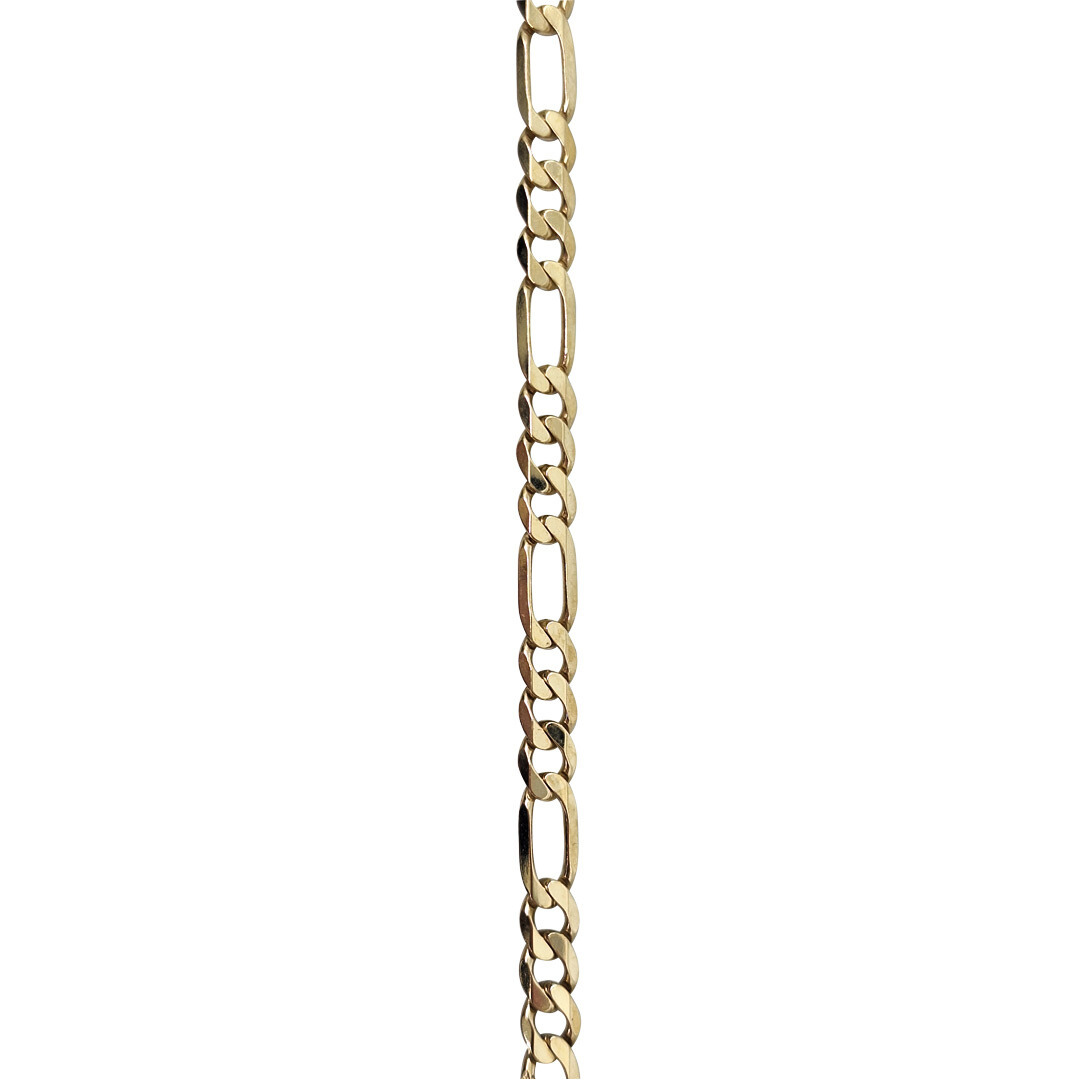 9ct Yellow Gold Figaro Chain 23"