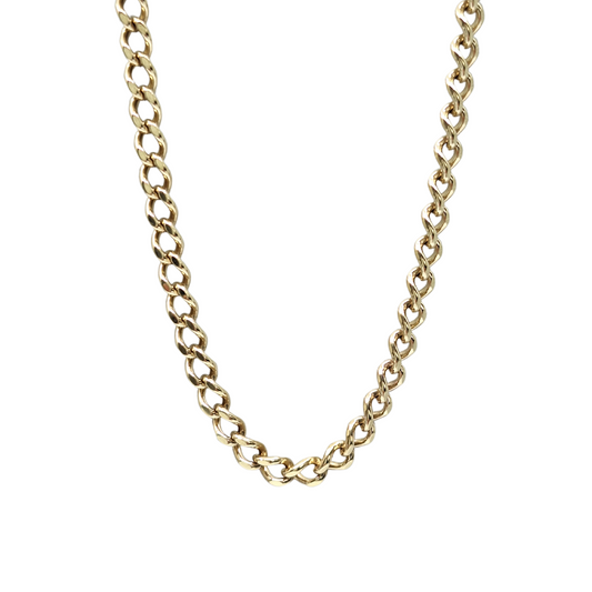 9ct Yellow Gold Curb Chain 19"