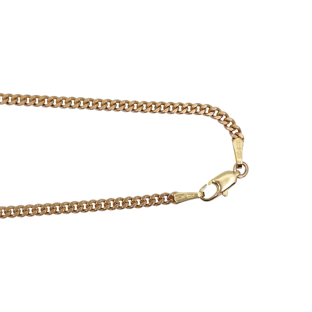 9ct Yellow Gold Curb Chain 25"