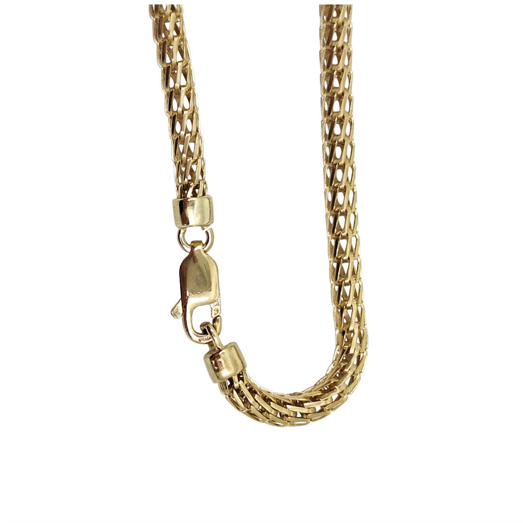 9ct Yellow Gold Mesh Chain 20"