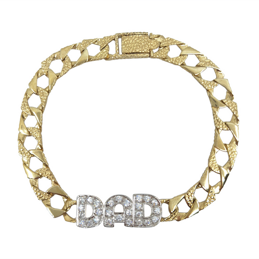 9ct Yellow Gold Dad Bracelet