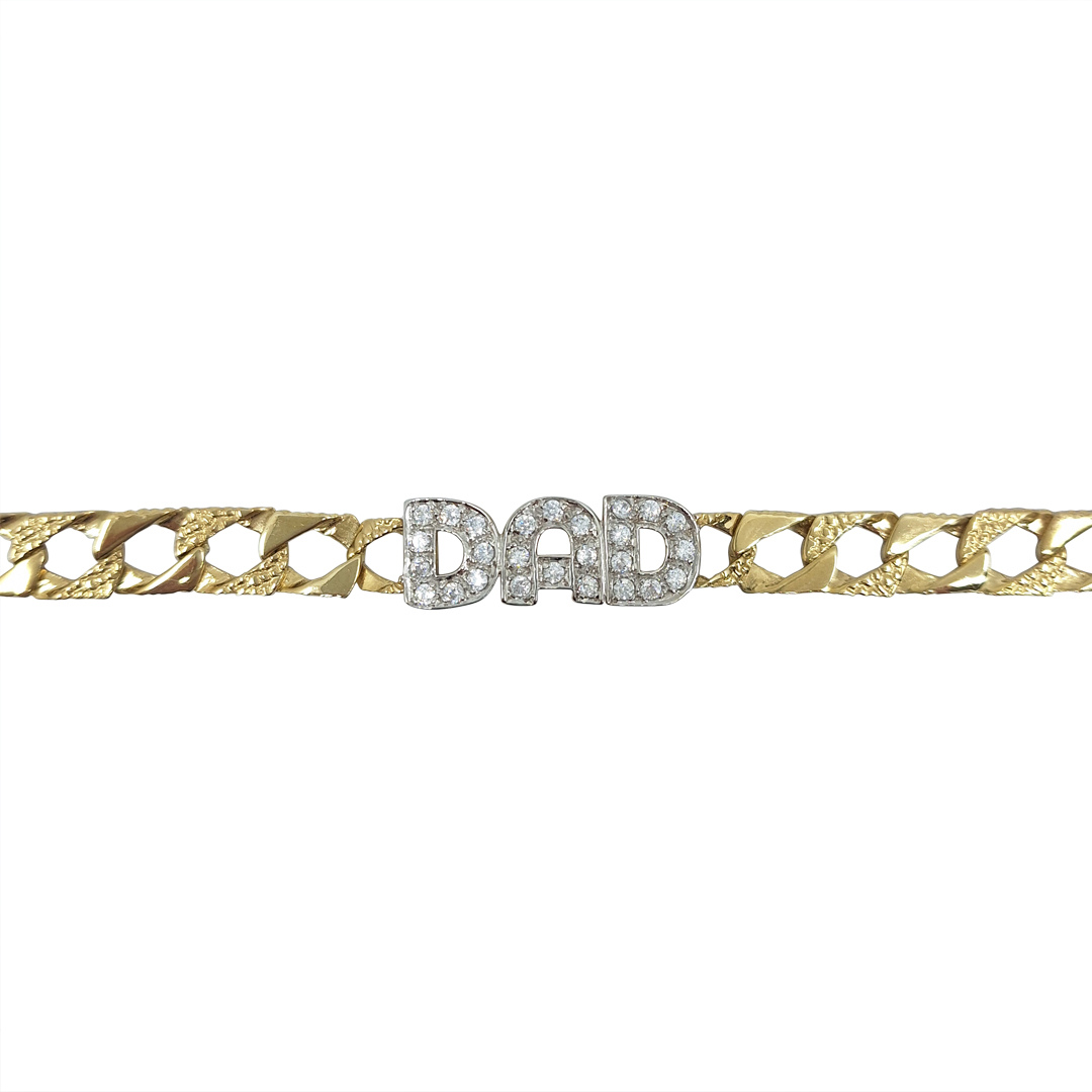 9ct Yellow Gold Dad Bracelet