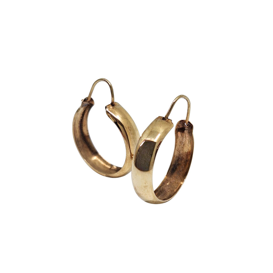 9ct Yellow Gold Hoop Earrings