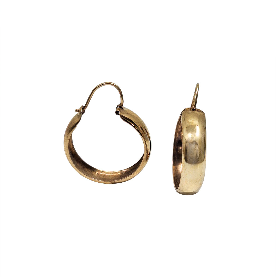 9ct Yellow Gold Hoop Earrings