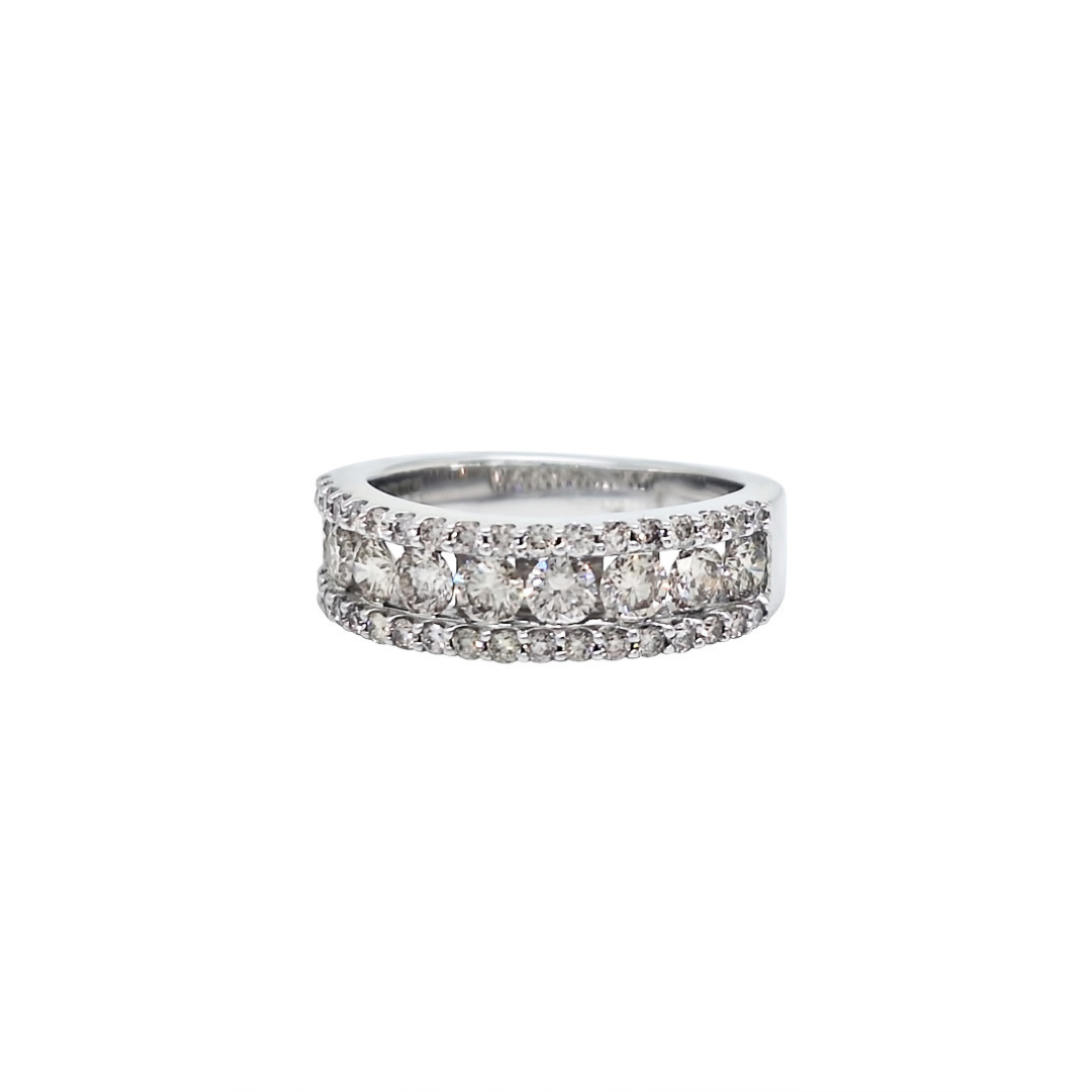 9ct White Gold Diamond Band Ring 1.50ct