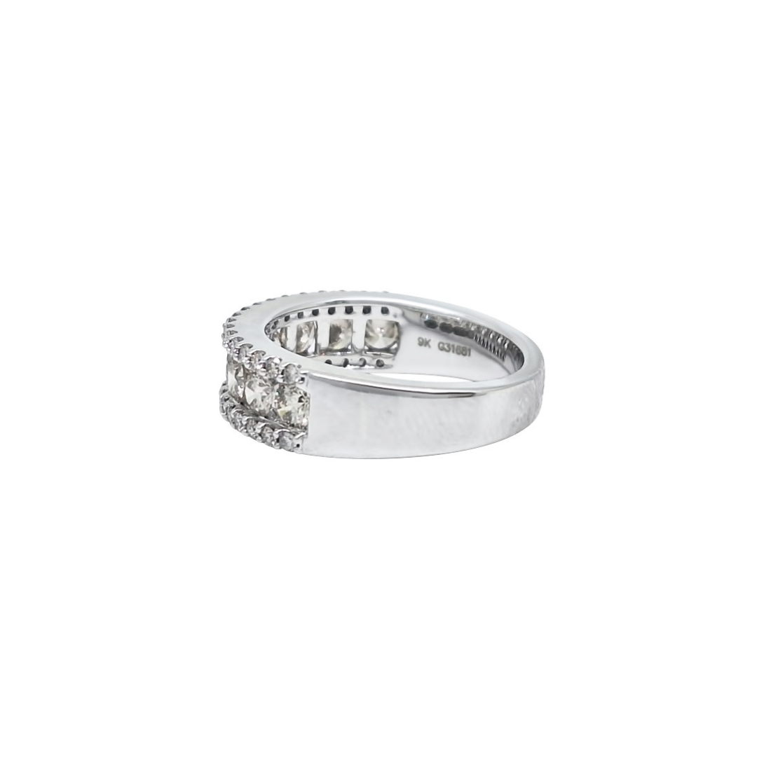 9ct White Gold Diamond Band Ring 1.50ct
