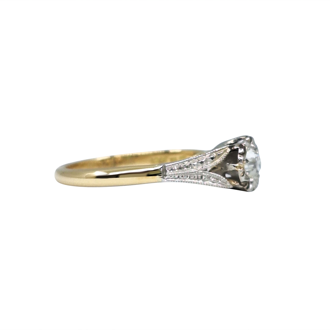 18ct Yellow Gold Diamond Solitaire Ring