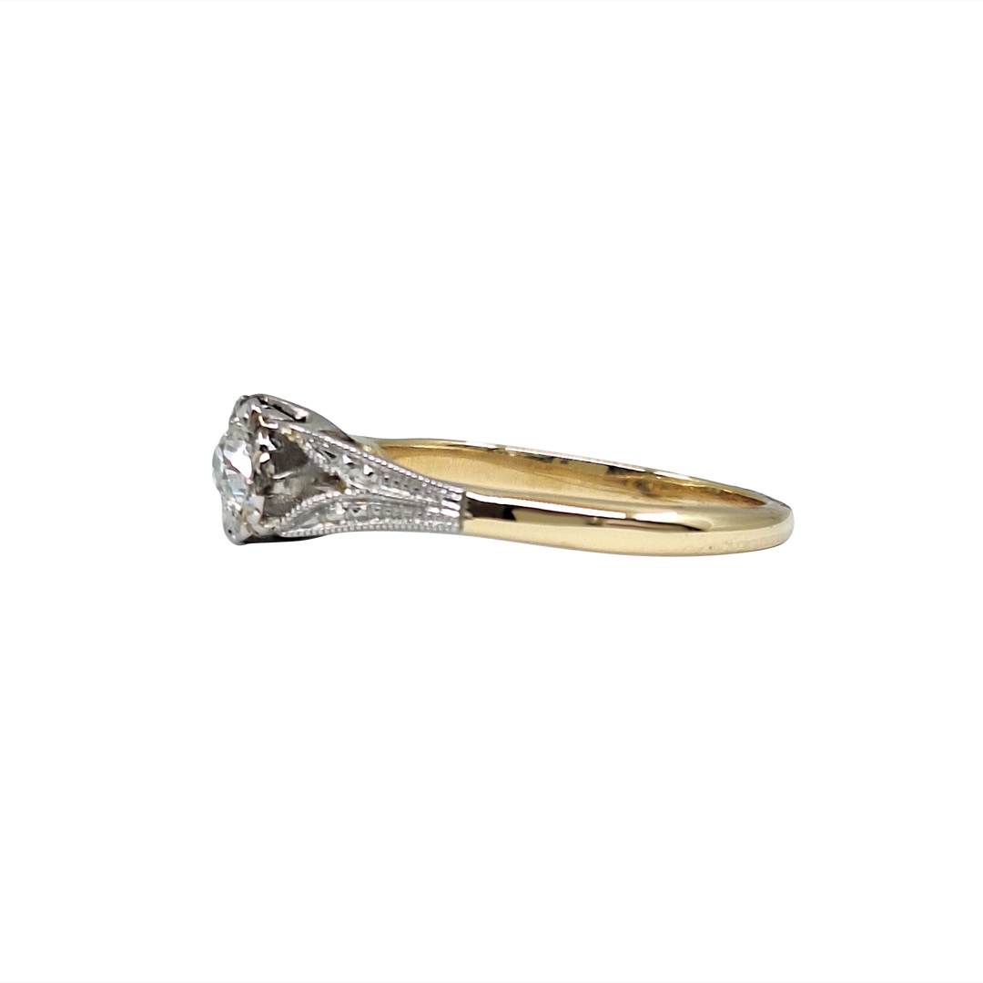 18ct Yellow Gold Diamond Solitaire Ring