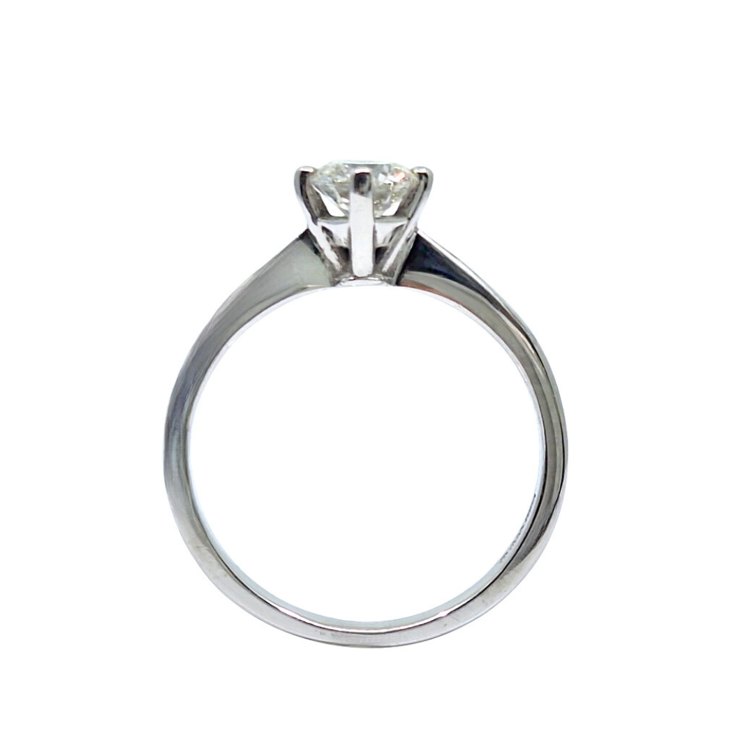 Palladium Diamond Solitaire Ring