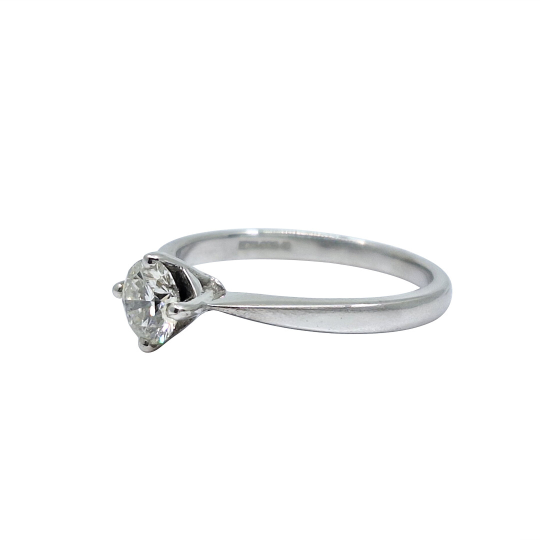 Palladium Diamond Solitaire Ring