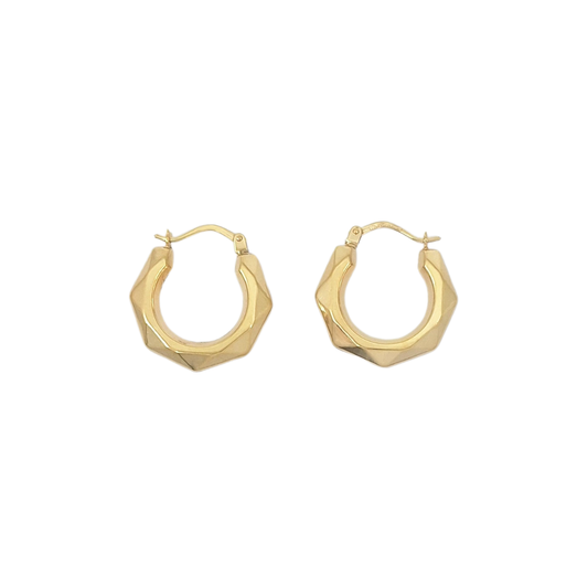 9ct Yellow Gold Creole Earrings