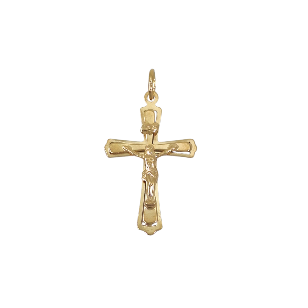 9ct Yellow Gold Crucifix