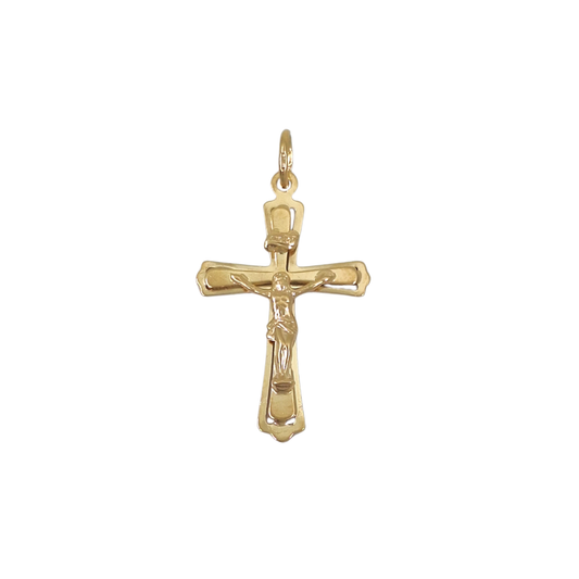 9ct Yellow Gold Crucifix