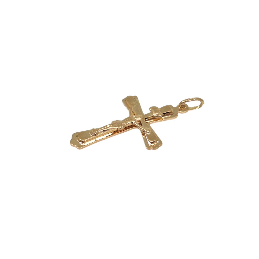 9ct Yellow Gold Crucifix