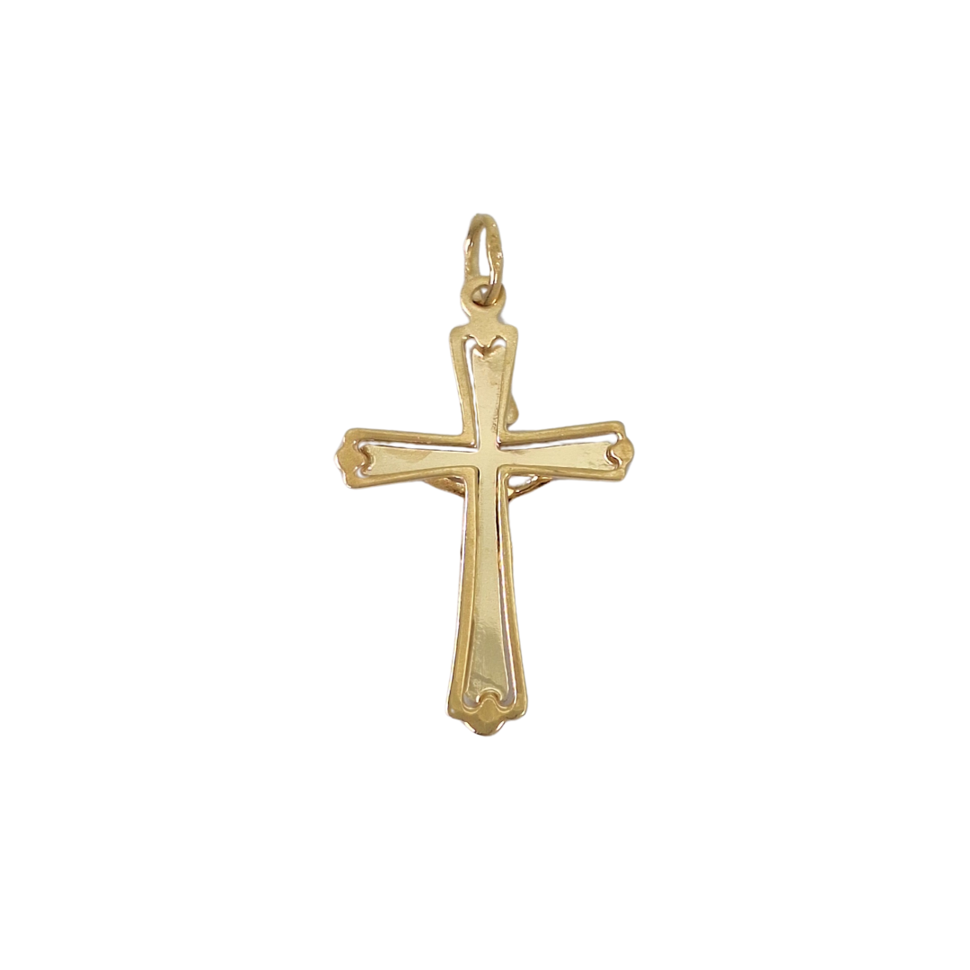 9ct Yellow Gold Crucifix
