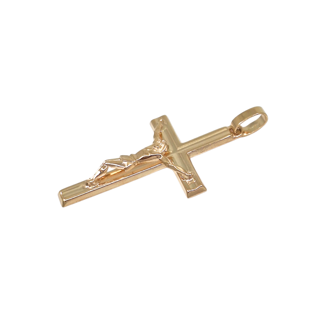 9ct Yellow Gold Crucifx