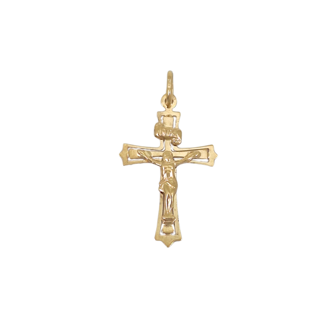 9ct Yellow Gold Crucifix