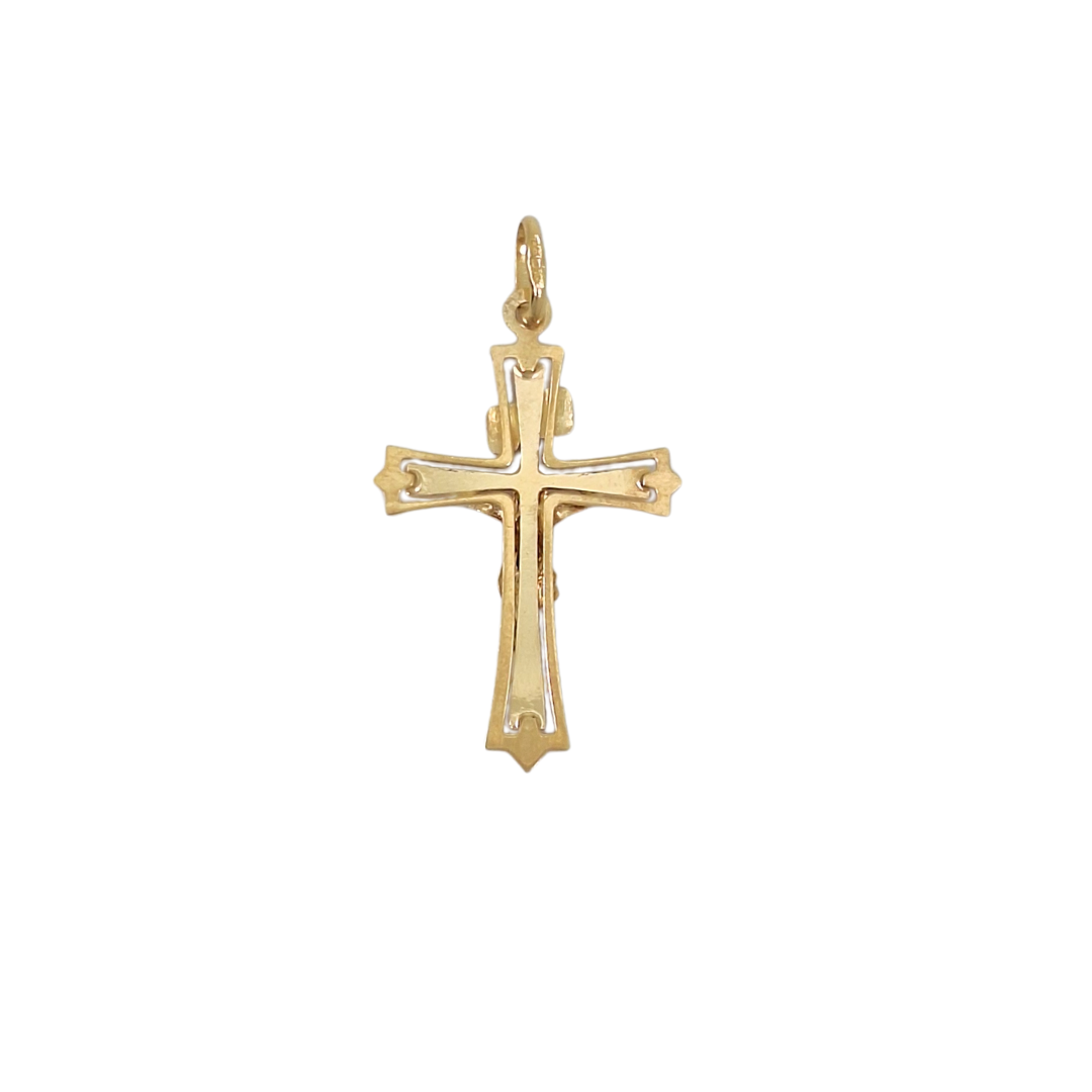 9ct Yellow Gold Crucifix