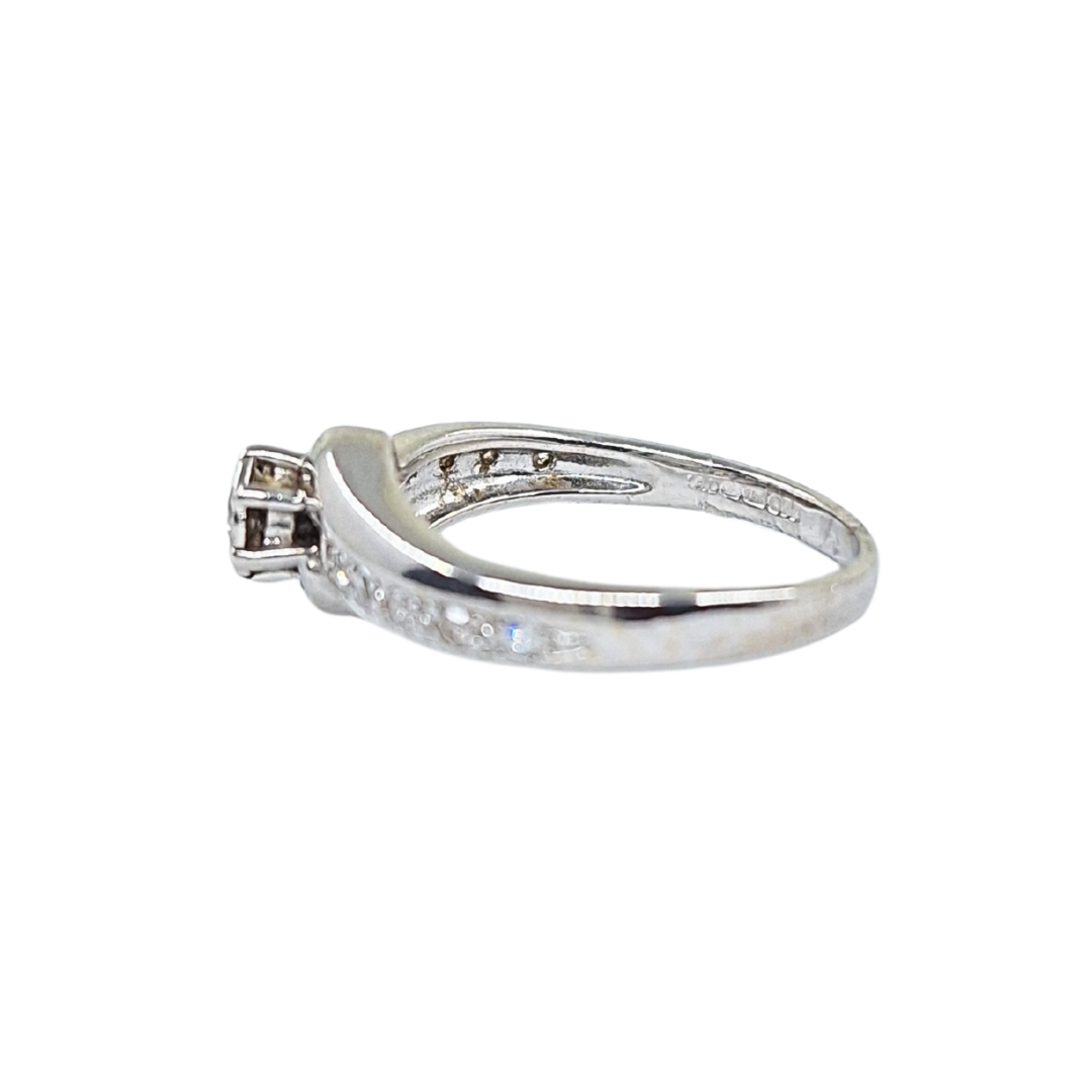 18ct White Gold Diamond Solitaire Ring 0.25ct