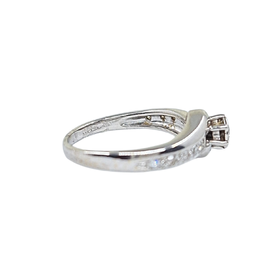 18ct White Gold Diamond Solitaire Ring 0.25ct