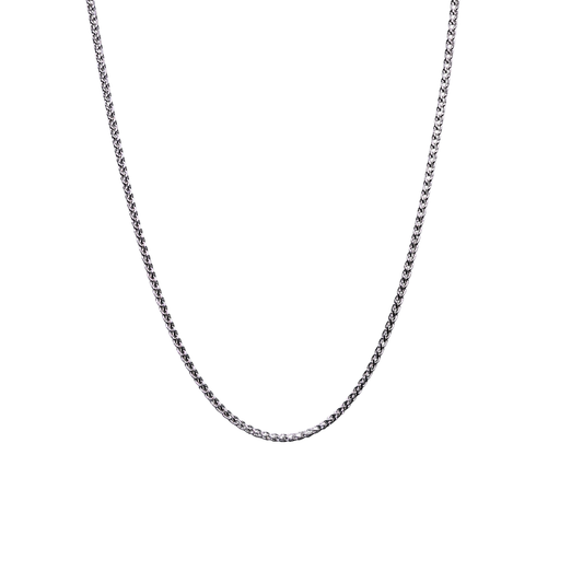 Silver 1.5mm Spiga Chain 18"