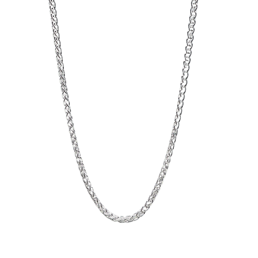 Silver 2mm Spiga Chain 16"