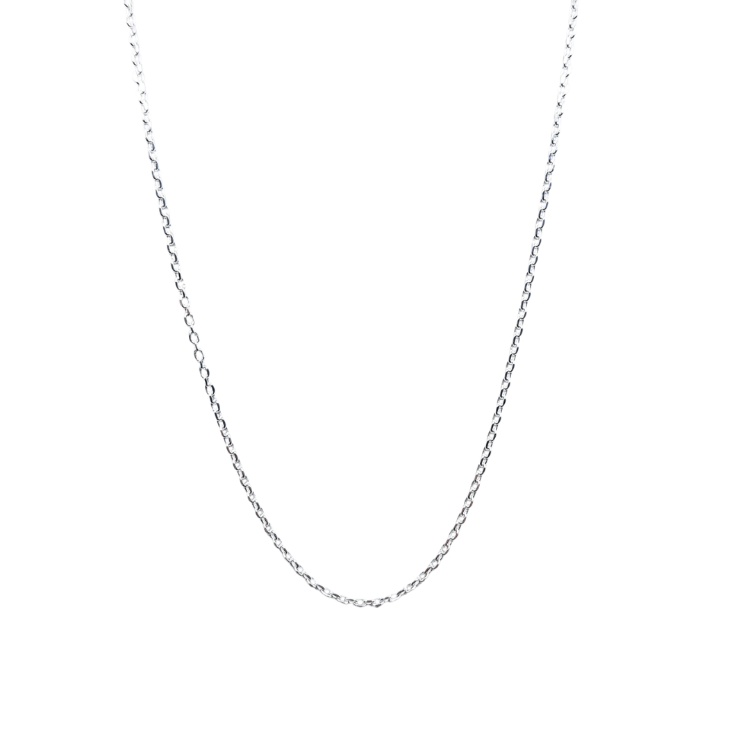 Silver 1.8mm Diamond Cut Belcher Chain 24"