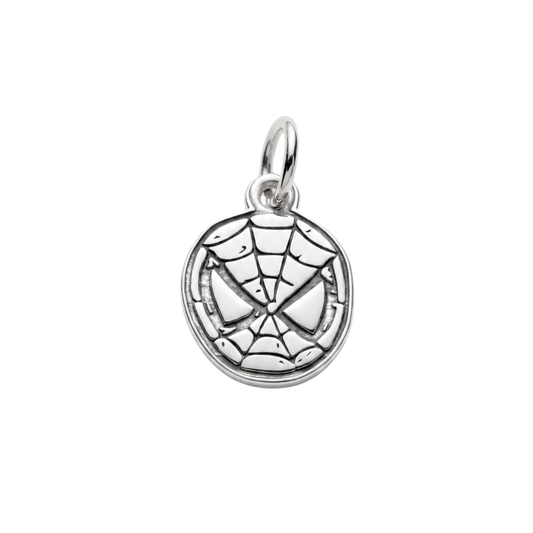 Sterling Silver Spider Hero Mask Charm