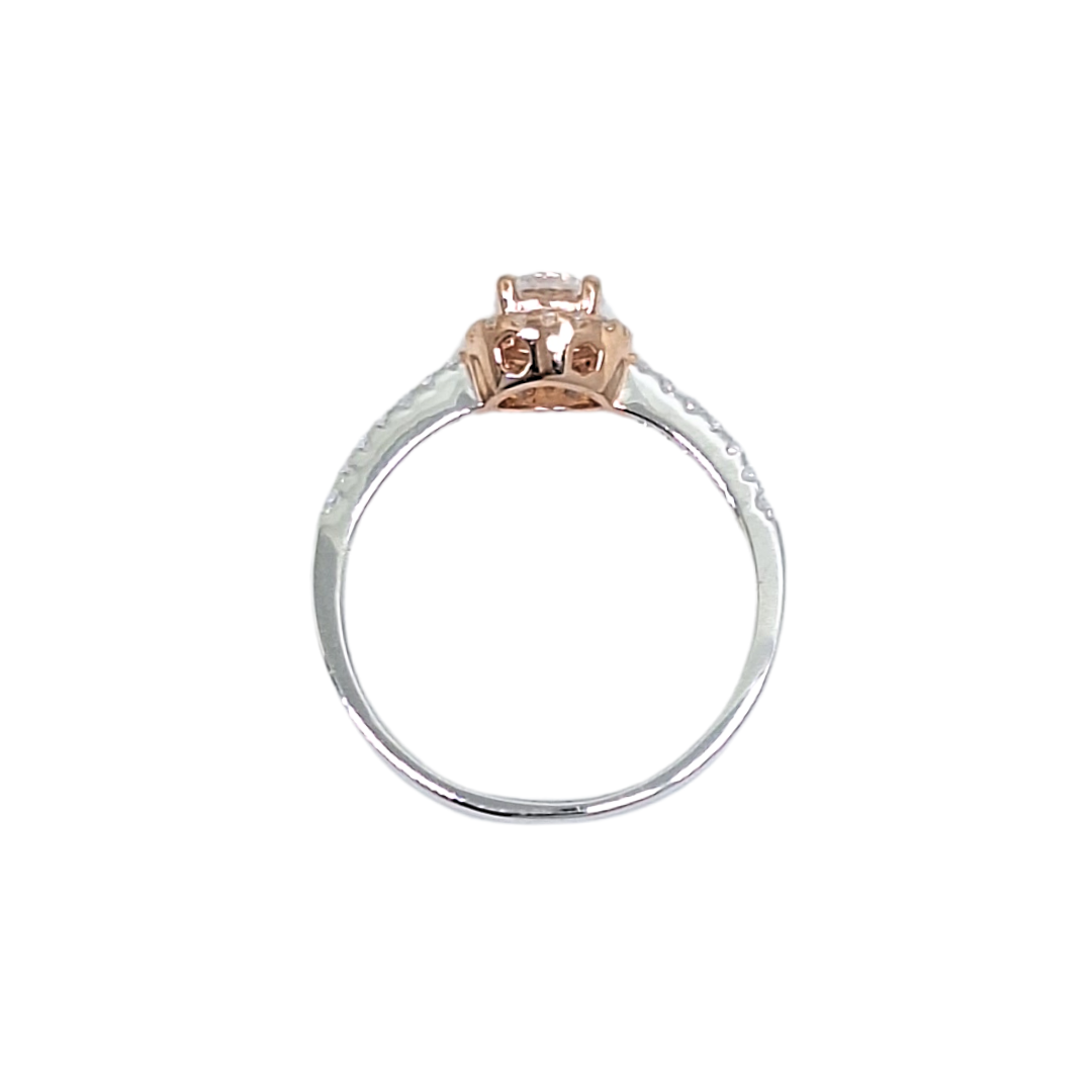 Tresor Paris Silver & Rose White Crystal Ring