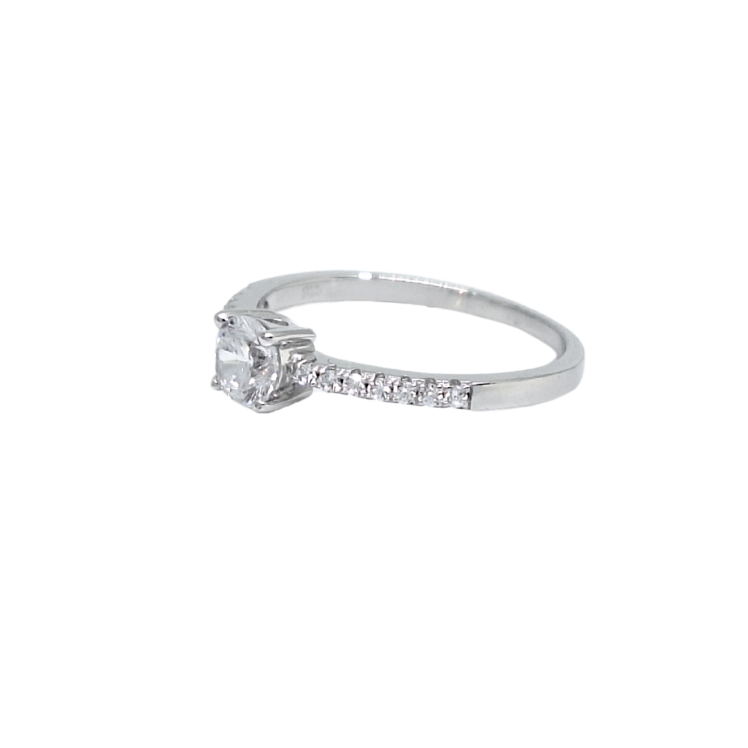 Tresor Paris Silver & White Crystal Ring