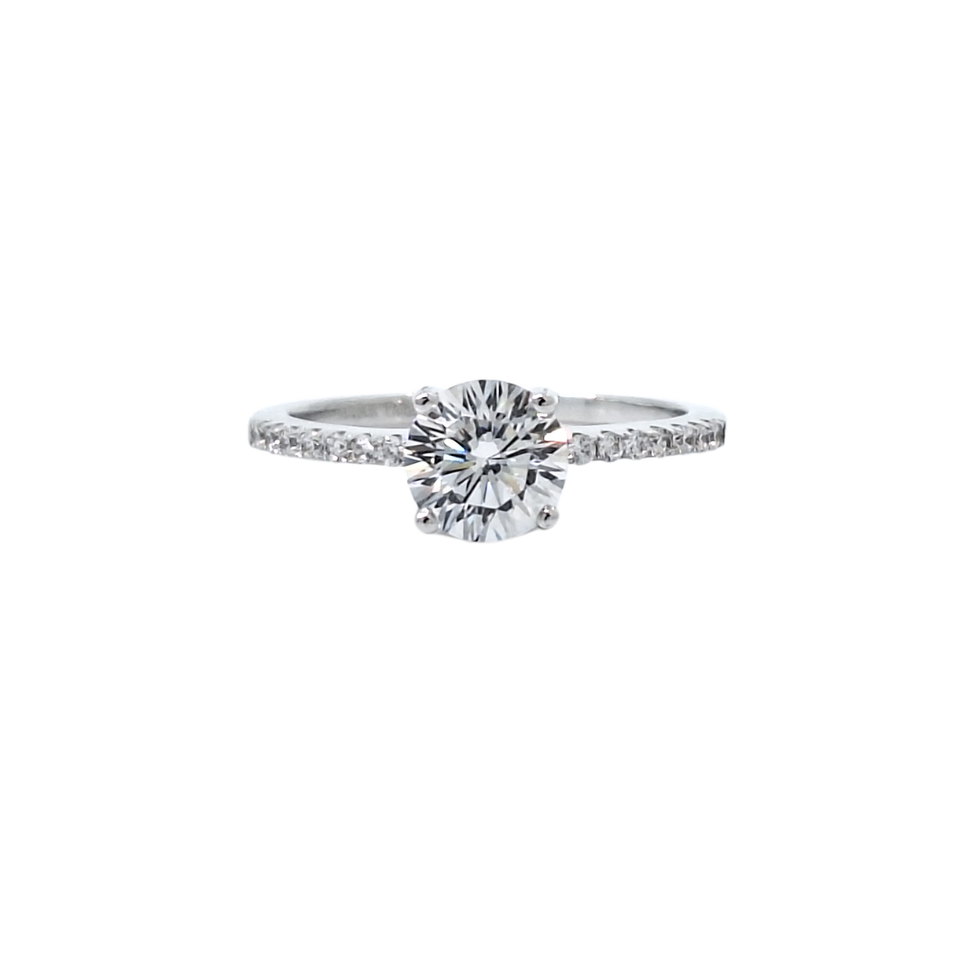 Tresor Paris Silver White Crystal Ring