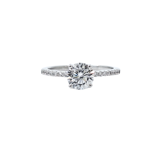 Tresor Paris Silver White Crystal Ring