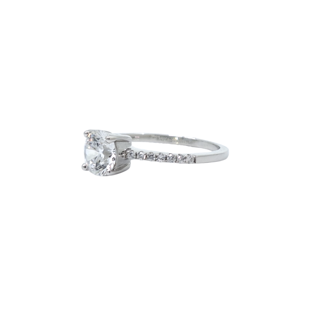 Tresor Paris Silver White Crystal Ring