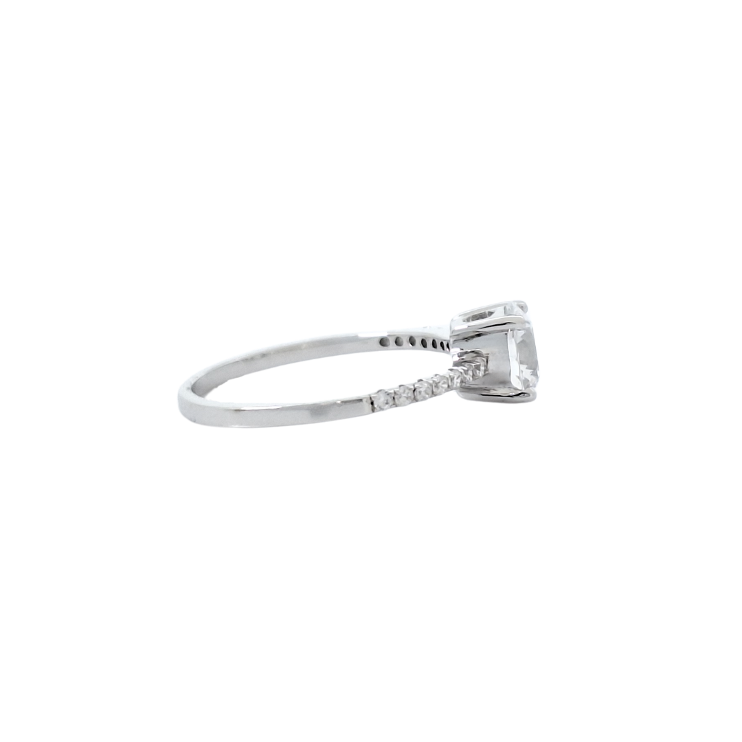 Tresor Paris Silver White Crystal Ring