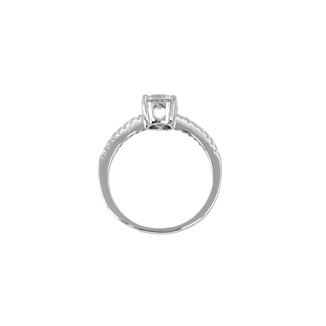 Tresor Paris Silver White Crystal Ring