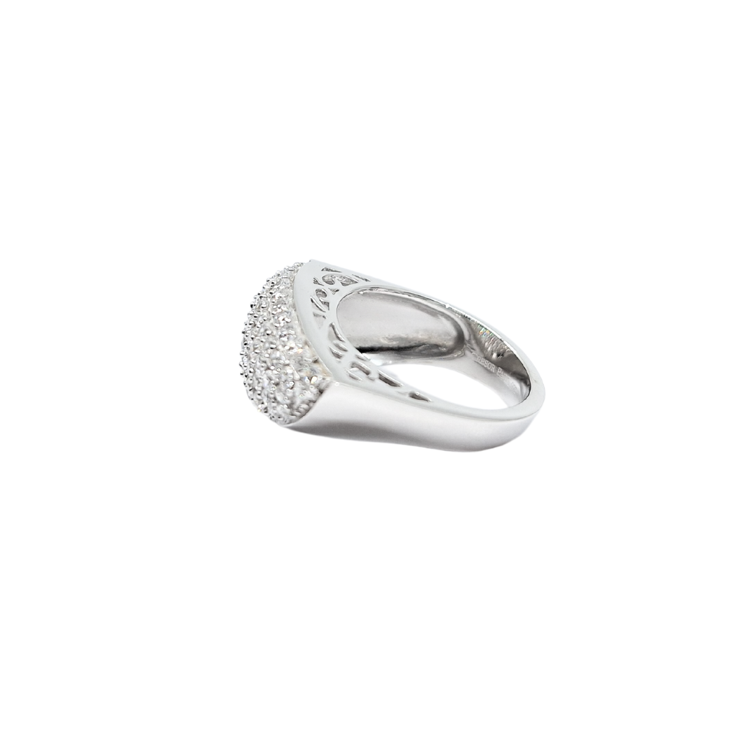 Tresor Paris Silver & White Crystal Ring