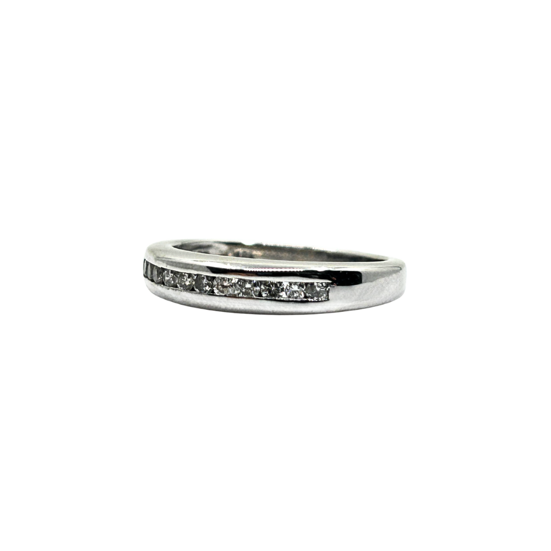 18ct White Gold Channel Set Diamond Eternity Ring