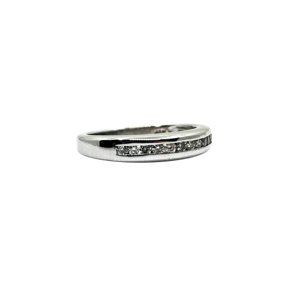 18ct White Gold Channel Set Diamond Eternity Ring