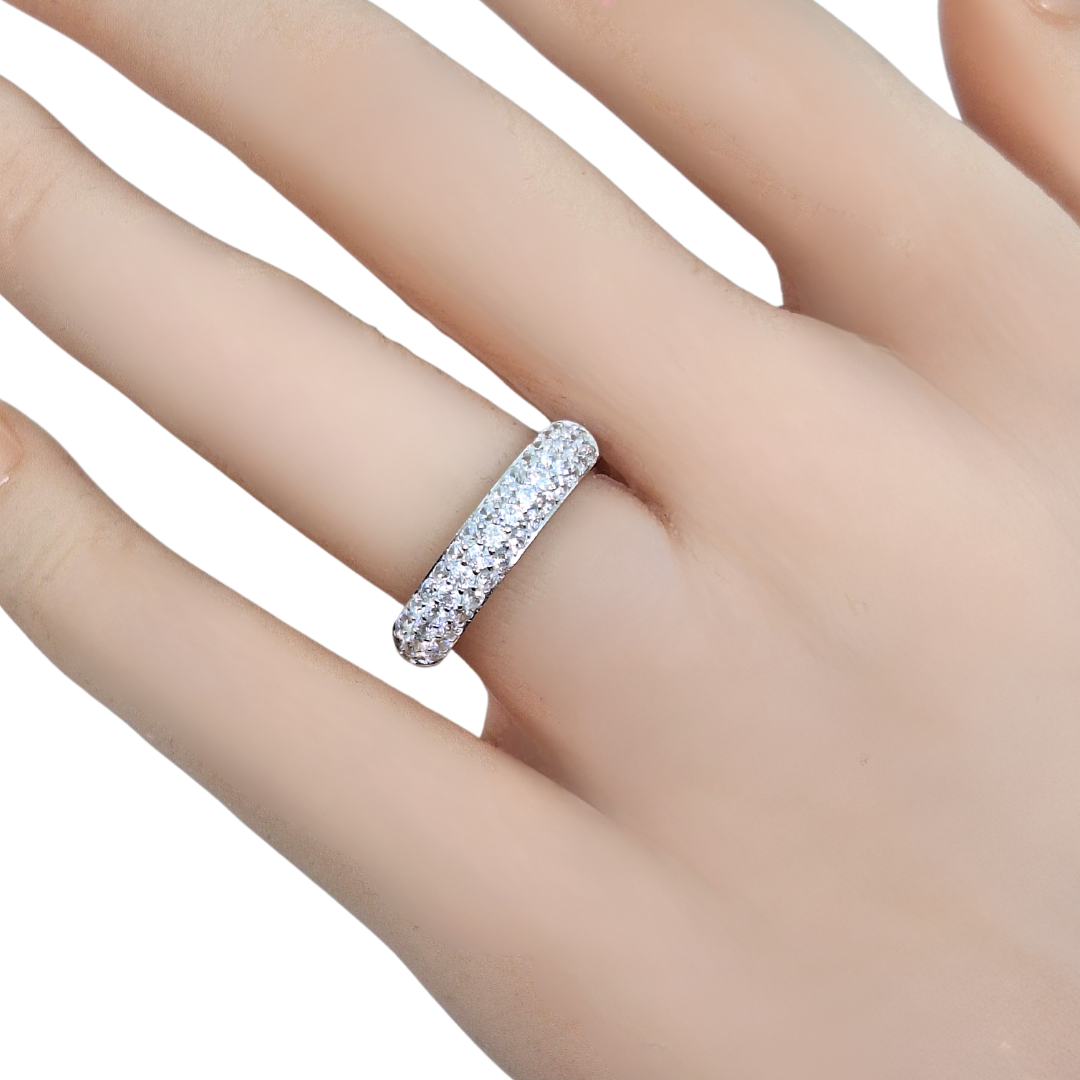 Tresor Paris Silver & White Crystal Ring