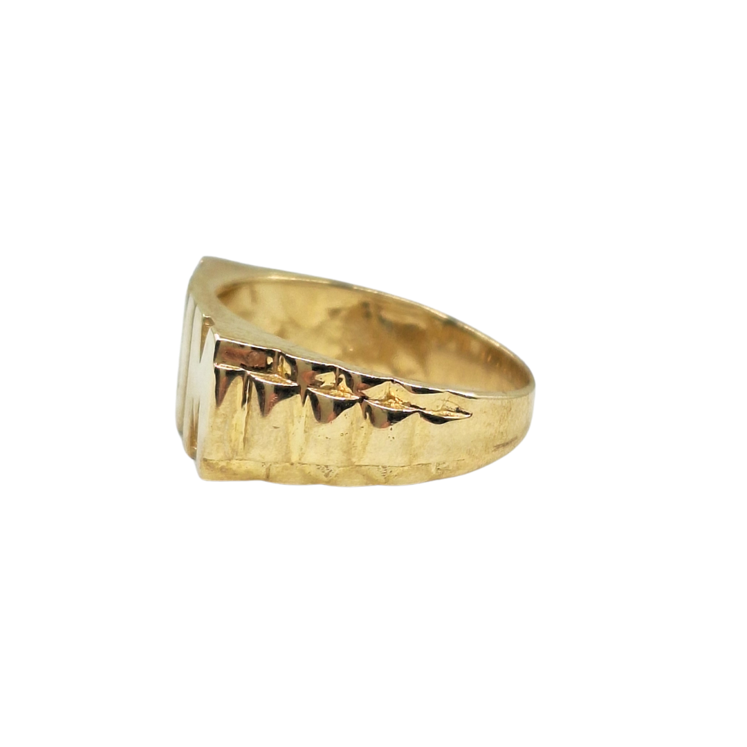 9ct Yellow Gold Plain Mum Ring