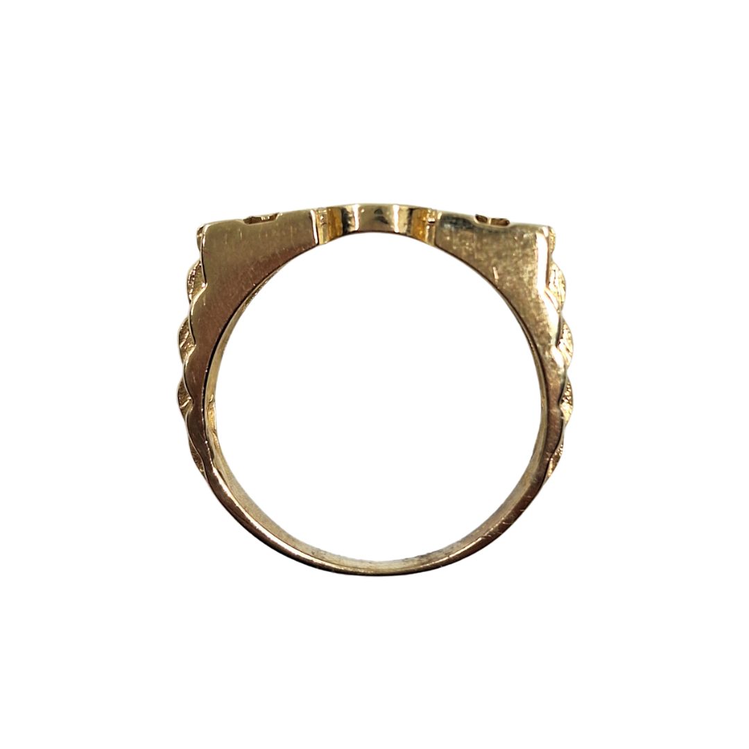 9ct Yellow Gold Plain Mum Ring
