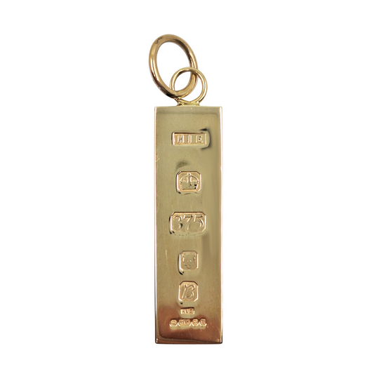 9ct Yellow Gold Ingot Pendant